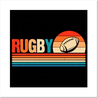 Rugby Sport Retro For Rugby Player Team Coach Rugby Lover Vintage Posters and Art